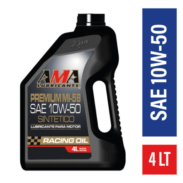 AMA MI-58 RACE PREMIUM 10W-50 SYNTHETIC 4 LTS-1