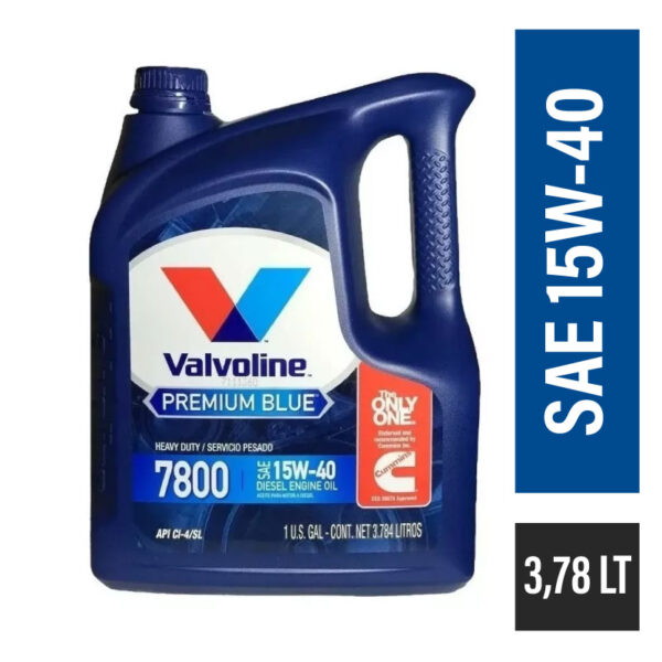 VALVOLINE PREMIUN BLUE 7800 15W40 3.785L