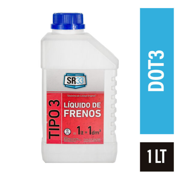 LIQUIDO P FRENO SR-33 TIPO 3 X 1 LTR