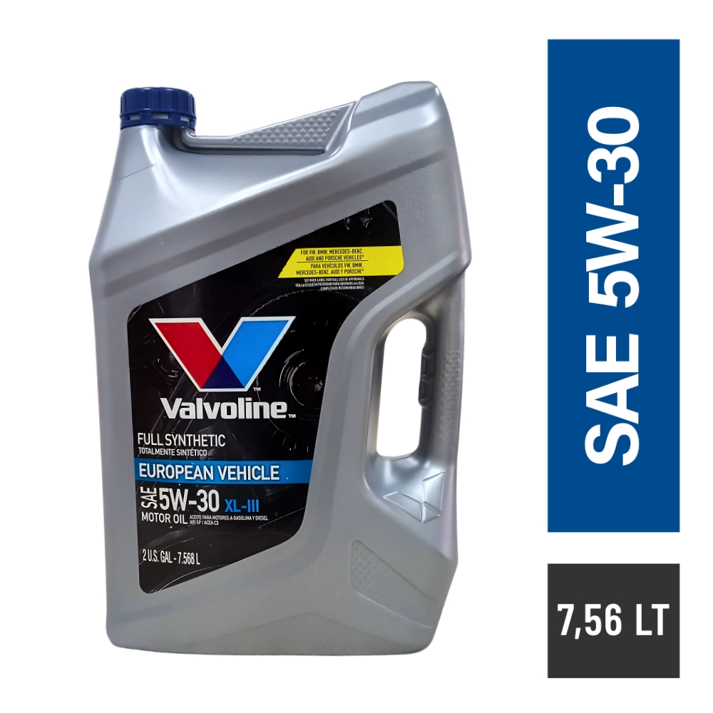 VALVOLINE EUROPEAN VEHICLE XLIII 5W30 X 7.56LTS