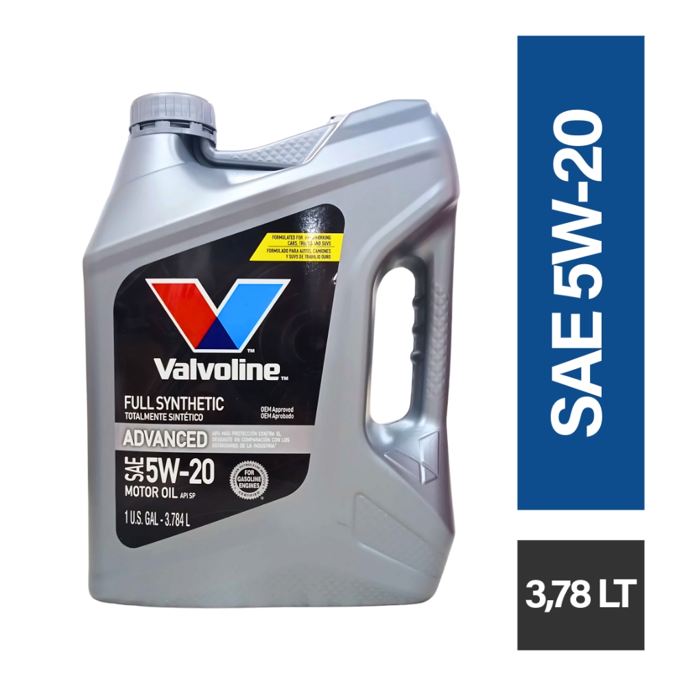 12692 VALVOLINE ADVANCED 5W-20 API SN_CF_3.8LTS