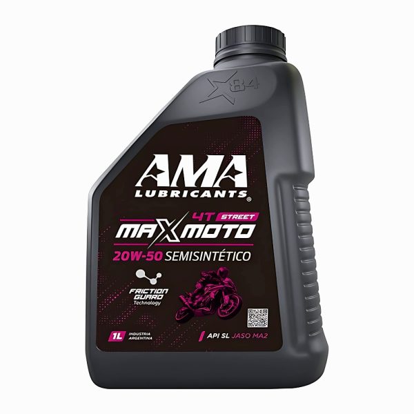 12962 AMA MAX MOTO 20W50 SEMISINTETICO _1LTS